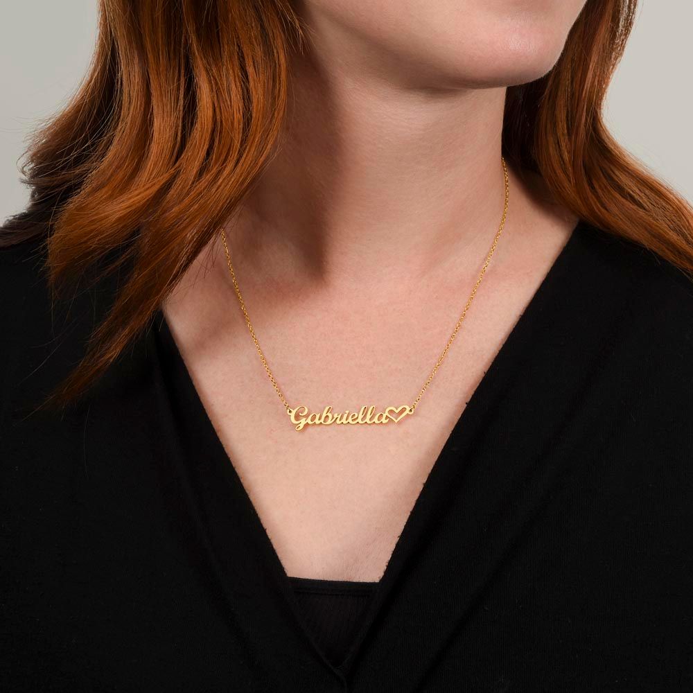 Heart Name Necklace - Jewelry