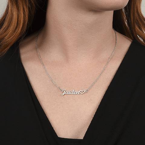 Mom - My Friend Personalized Heart Necklace