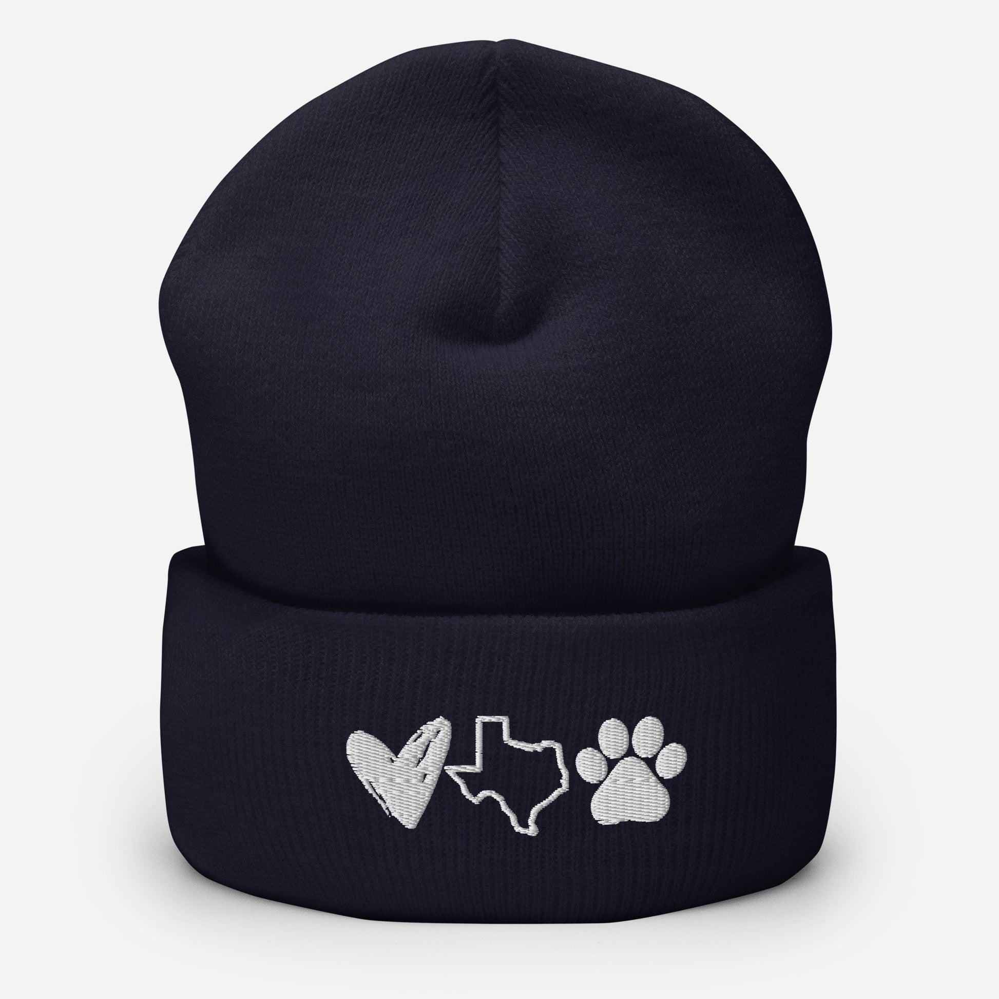 Heart Texas Paw Beanie - Navy