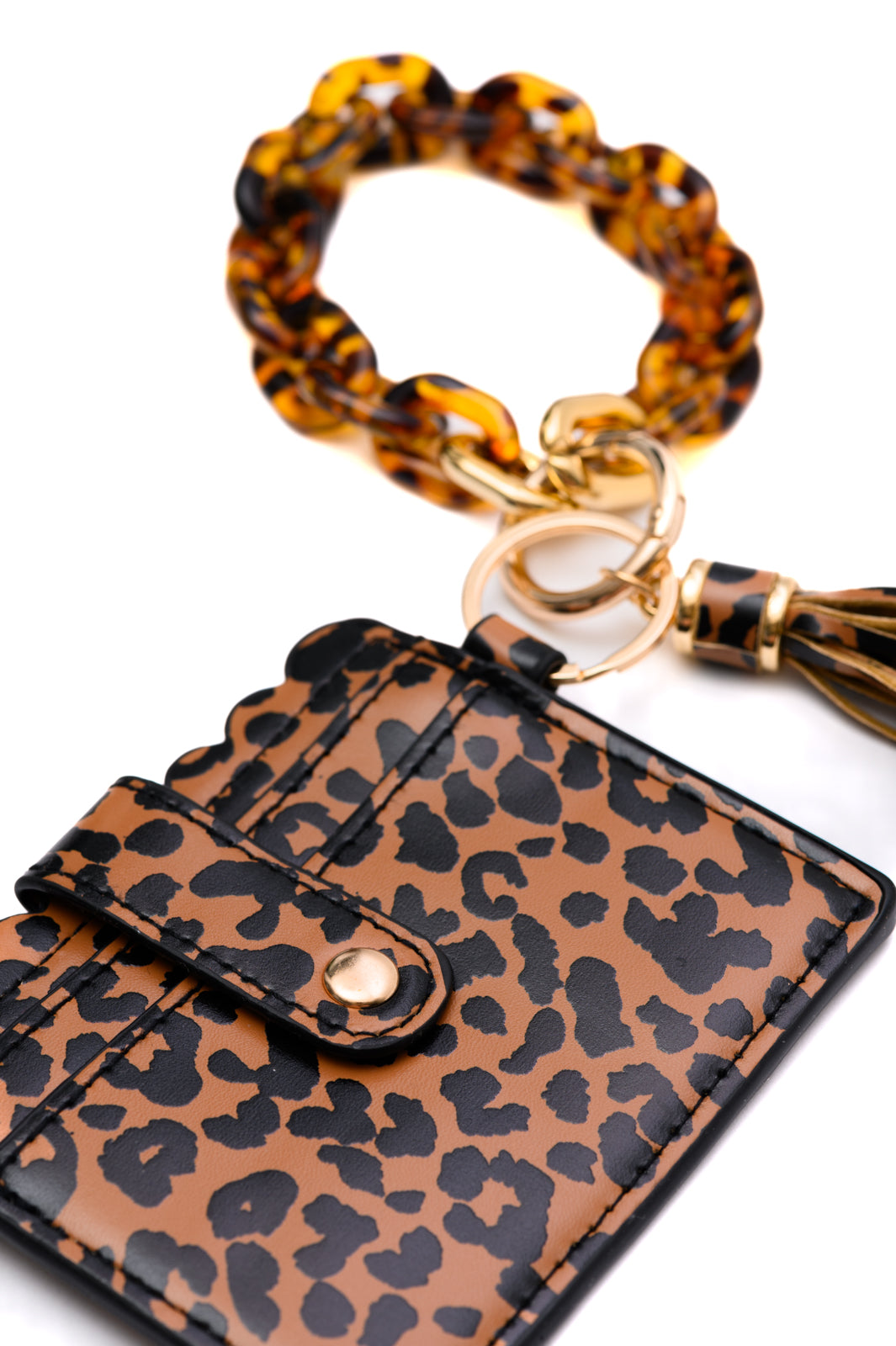Hold Onto You Wristlet Wallet in Leopard - OS Womens