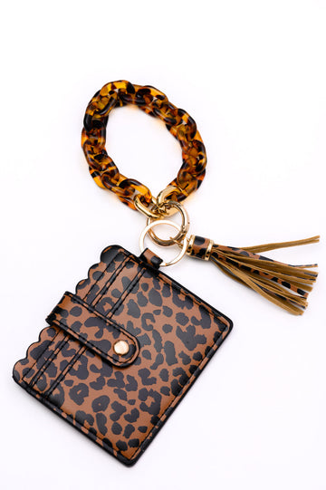 Hold Onto You Wristlet Wallet in Leopard - OS Womens