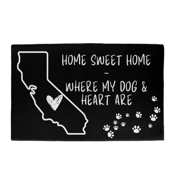 Home Sweet Home California Welcome Mat