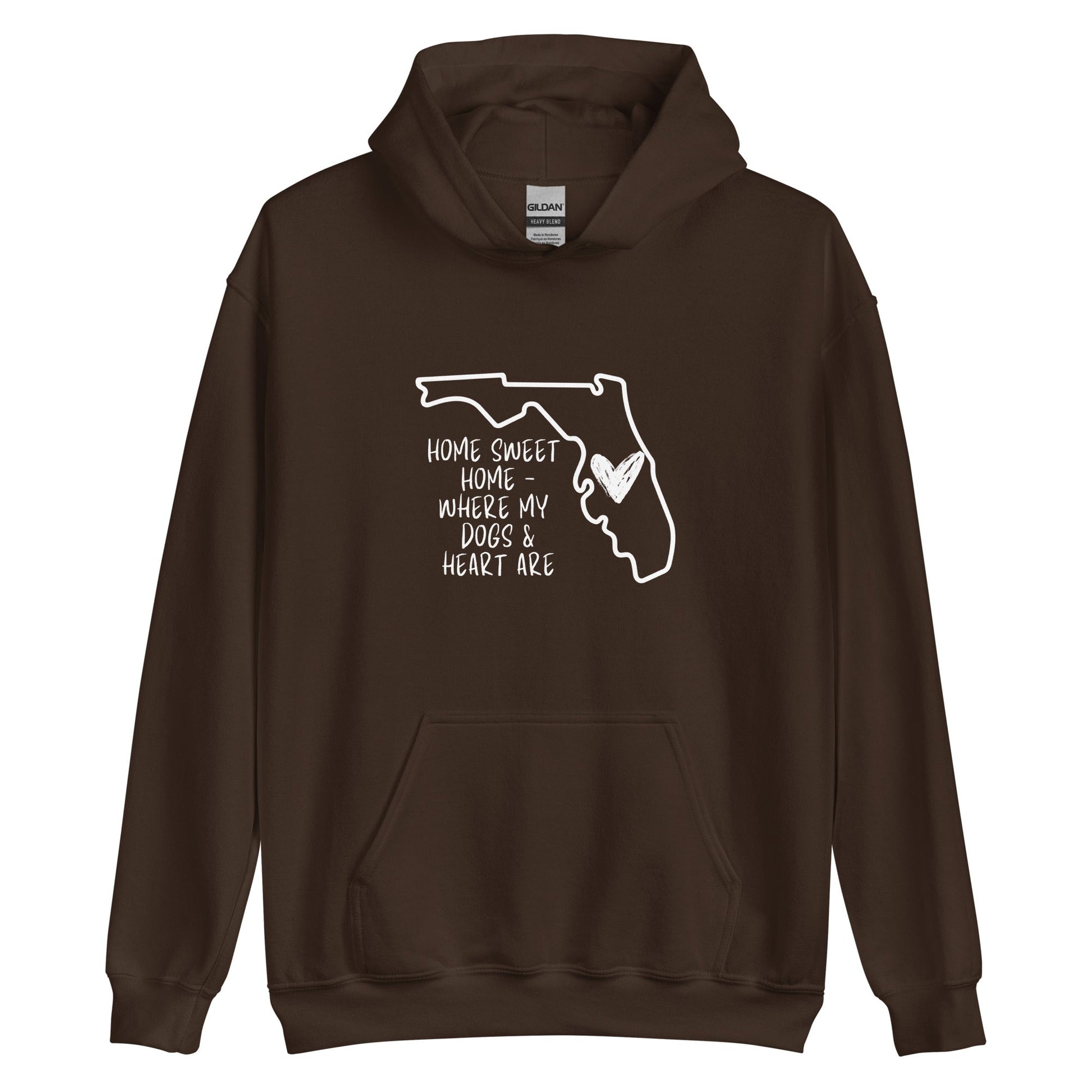 Home Sweet - Florida Hoodie Dark Chocolate / S