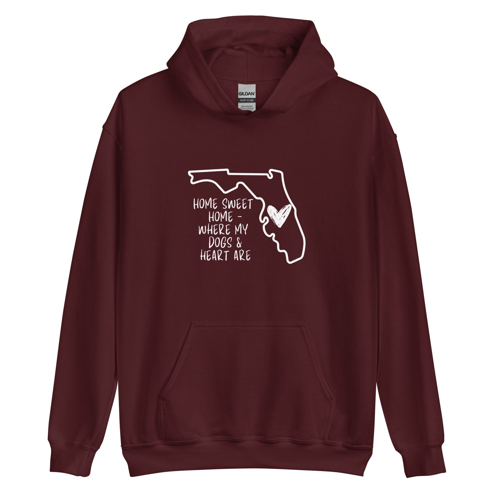 Home Sweet - Florida Hoodie Maroon / S