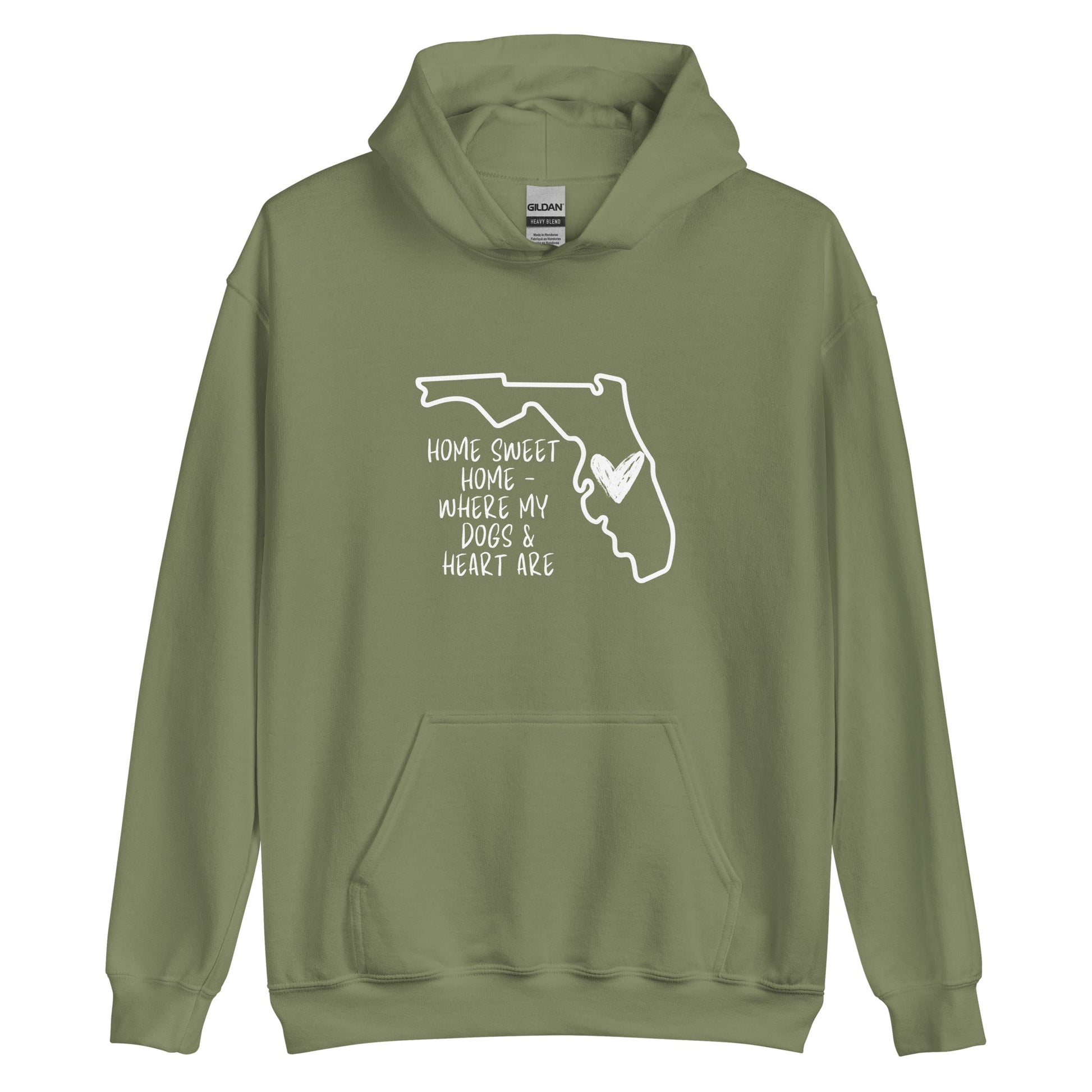 Home Sweet - Florida Hoodie Military Green / S