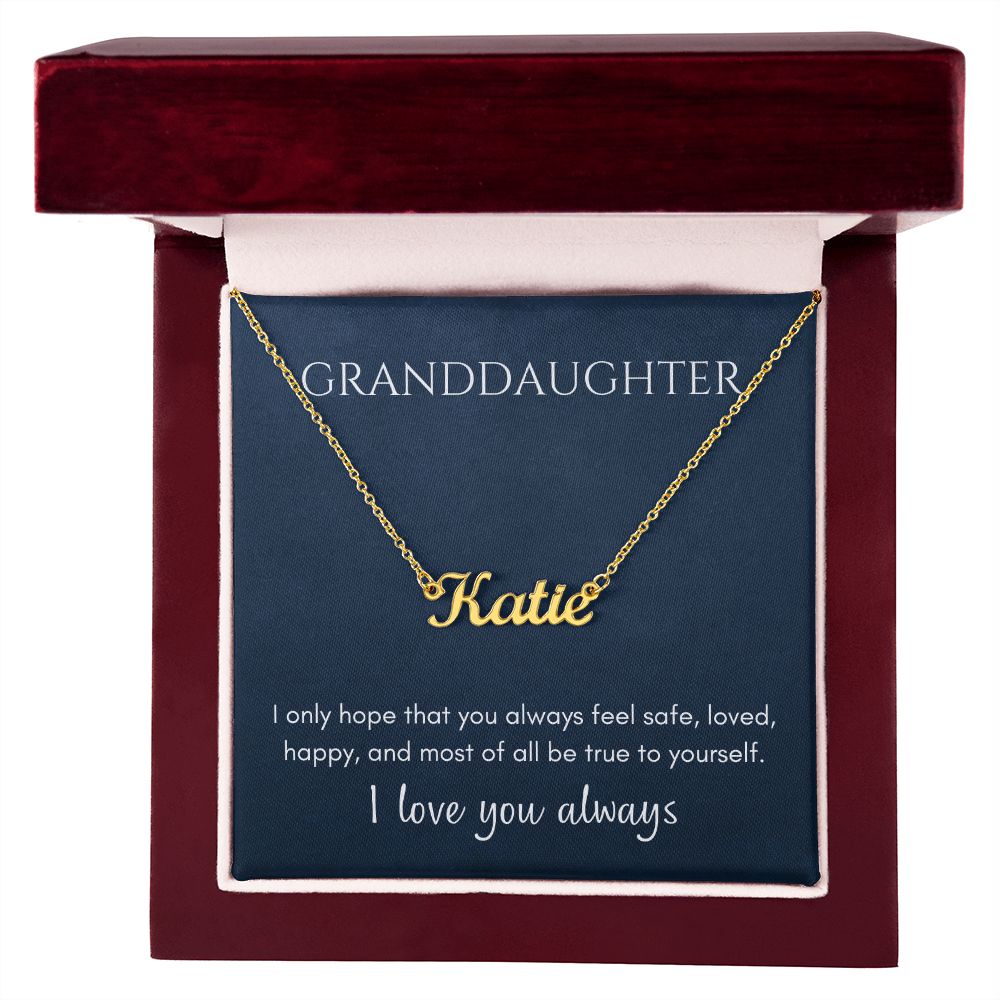 Hope - Granddaughter 18k Yellow Gold Finish / Luxury Box