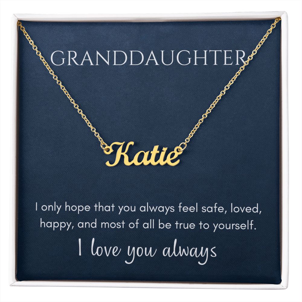 Hope - Granddaughter 18k Yellow Gold Finish / Standard Box