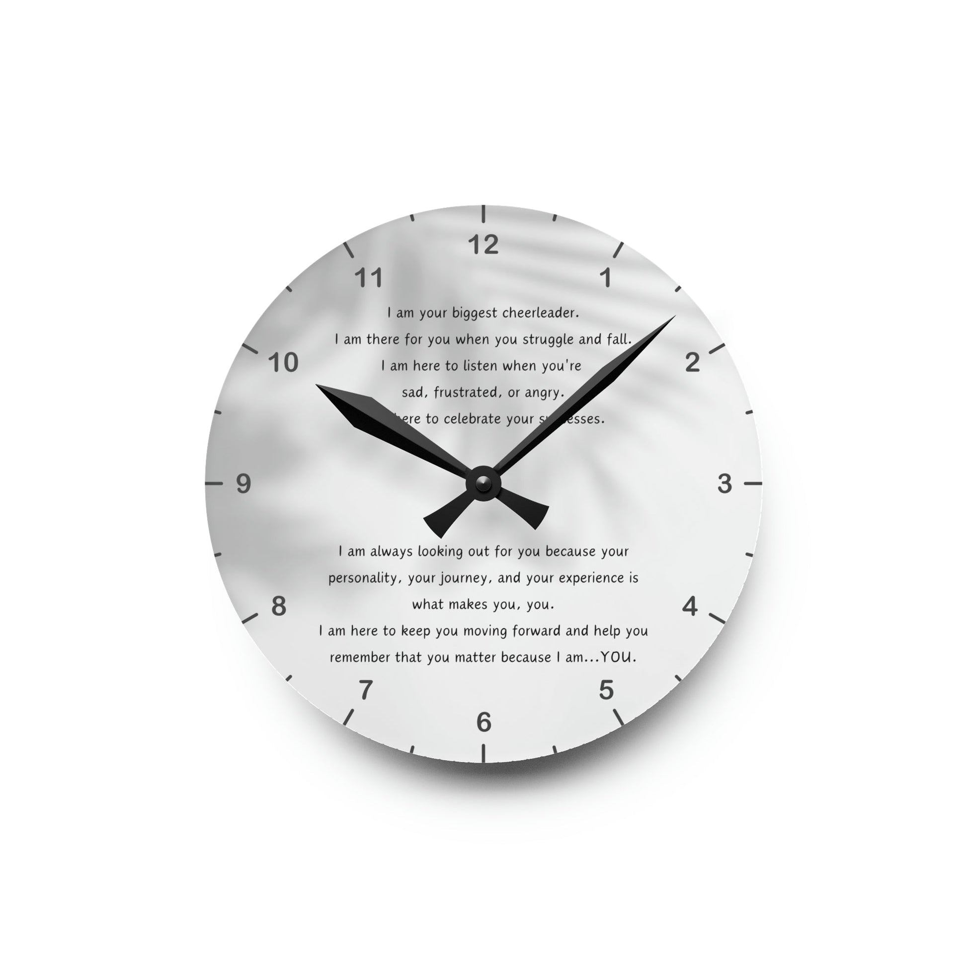 I AM Wall Clock - 8’’ × (Round) Home Decor