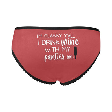 I Drink Wine Panties