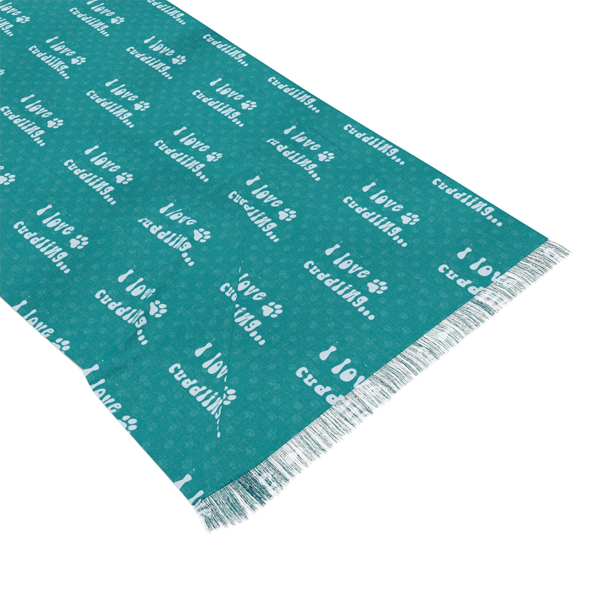 I Love Cuddling Scarf - 27’ × 73’’ All Over Prints