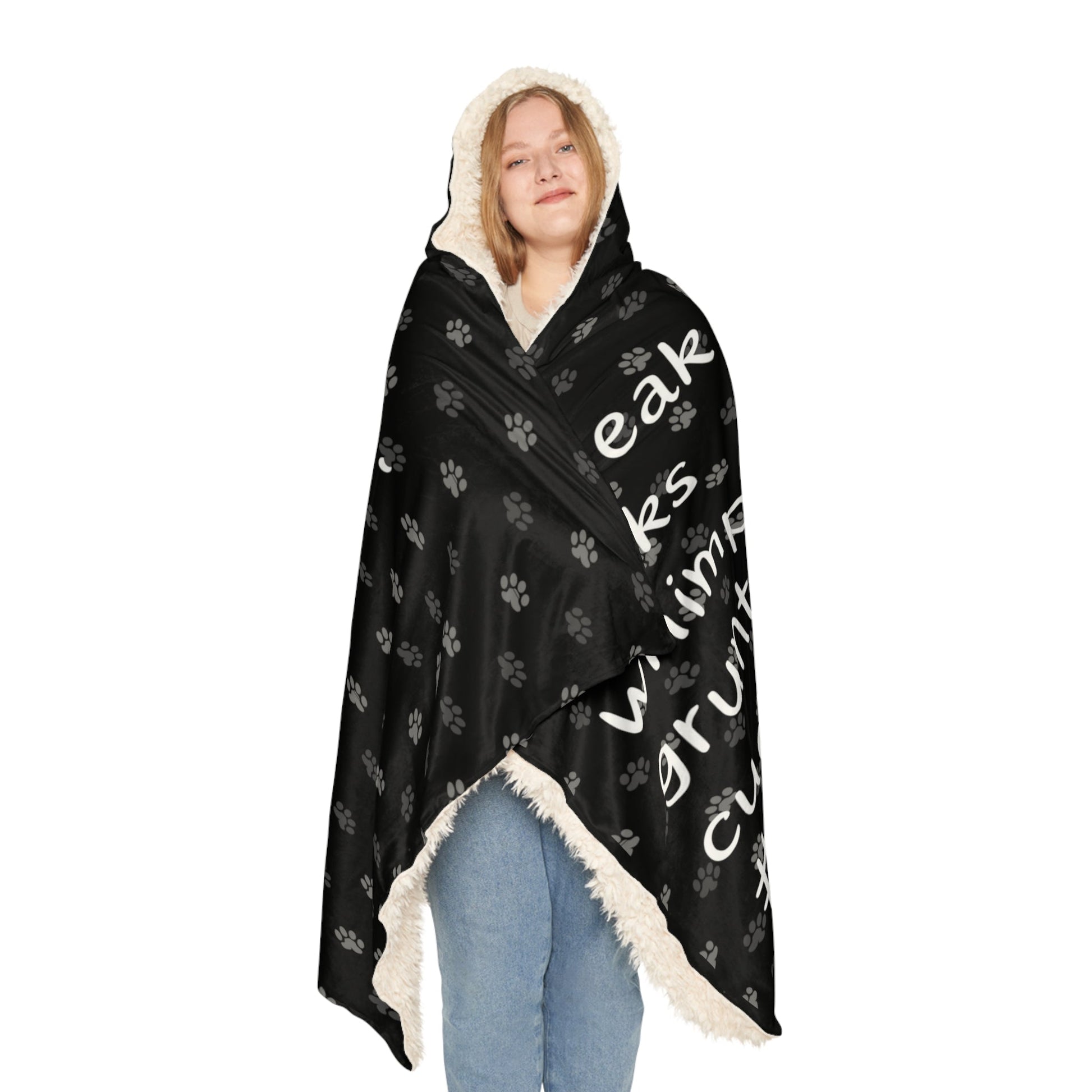 I Speak Fluent Dog Snuggle Blanket - All Over Prints