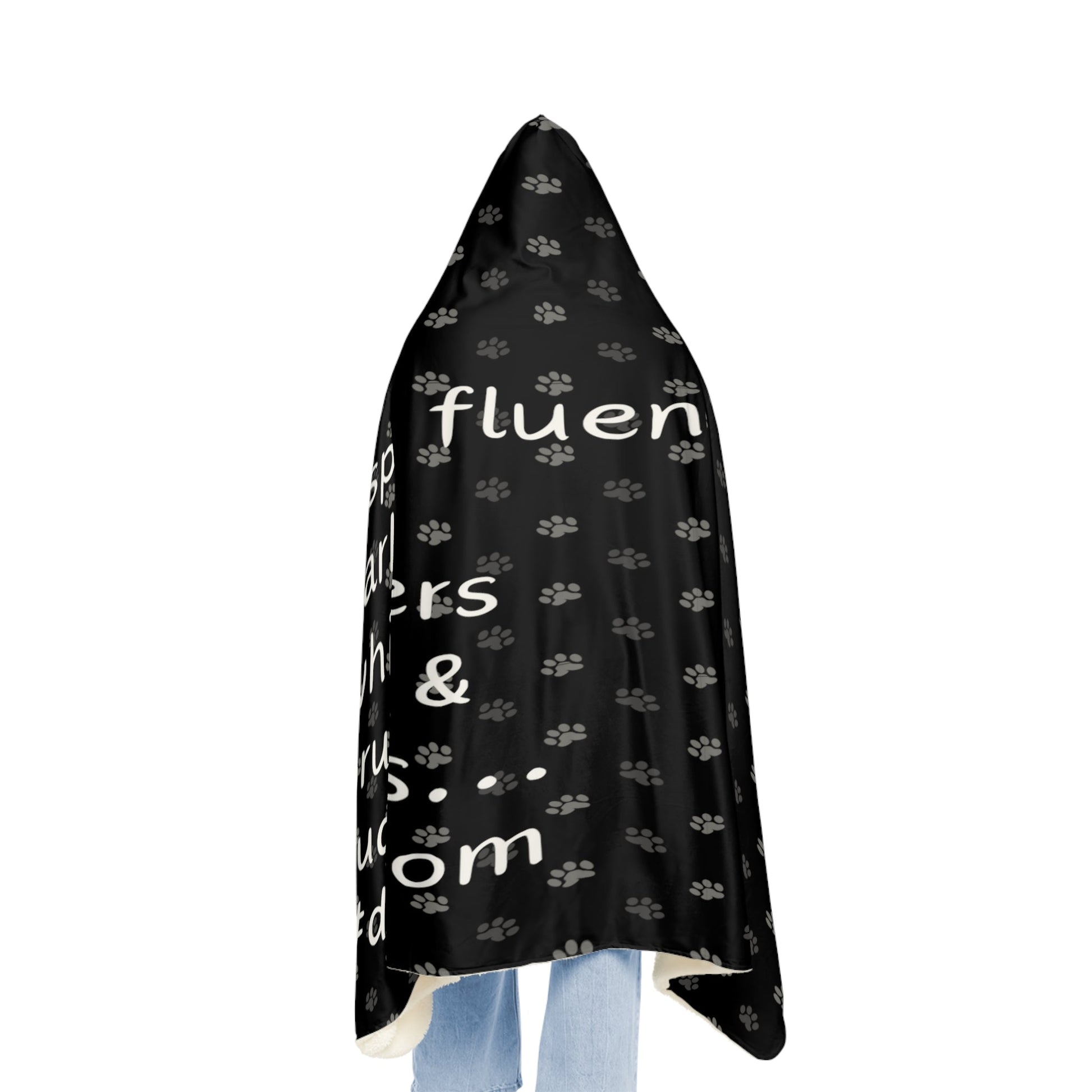 I Speak Fluent Dog Snuggle Blanket - All Over Prints