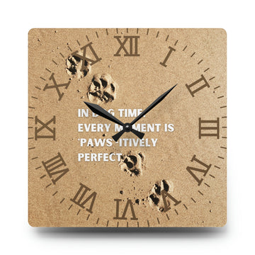 In Dog Time Wall Clock