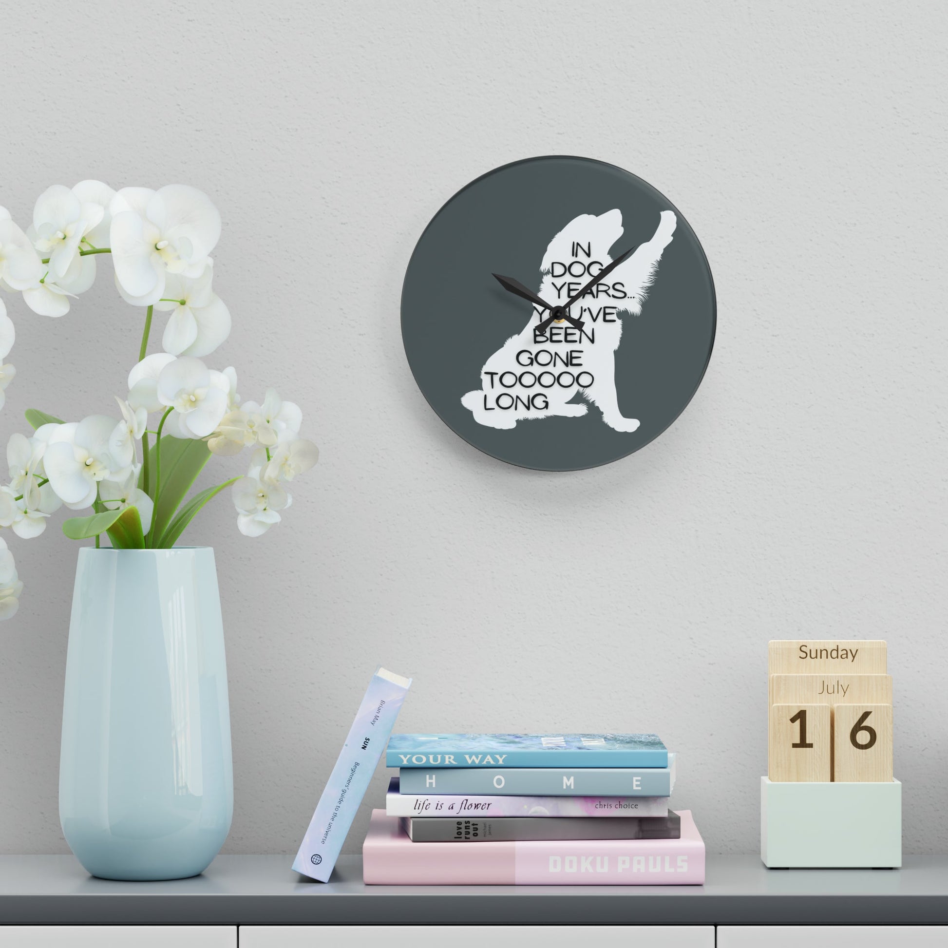 In Dog Years Wall Clock - 10.75’’ × (Round) Home Decor