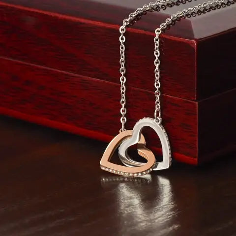 Mom - Appreciate Interlocking Hearts Necklace