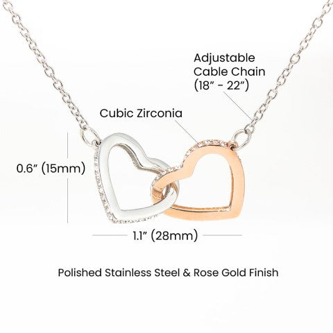 This Old Lion Dad - Interlocking Hearts Necklace