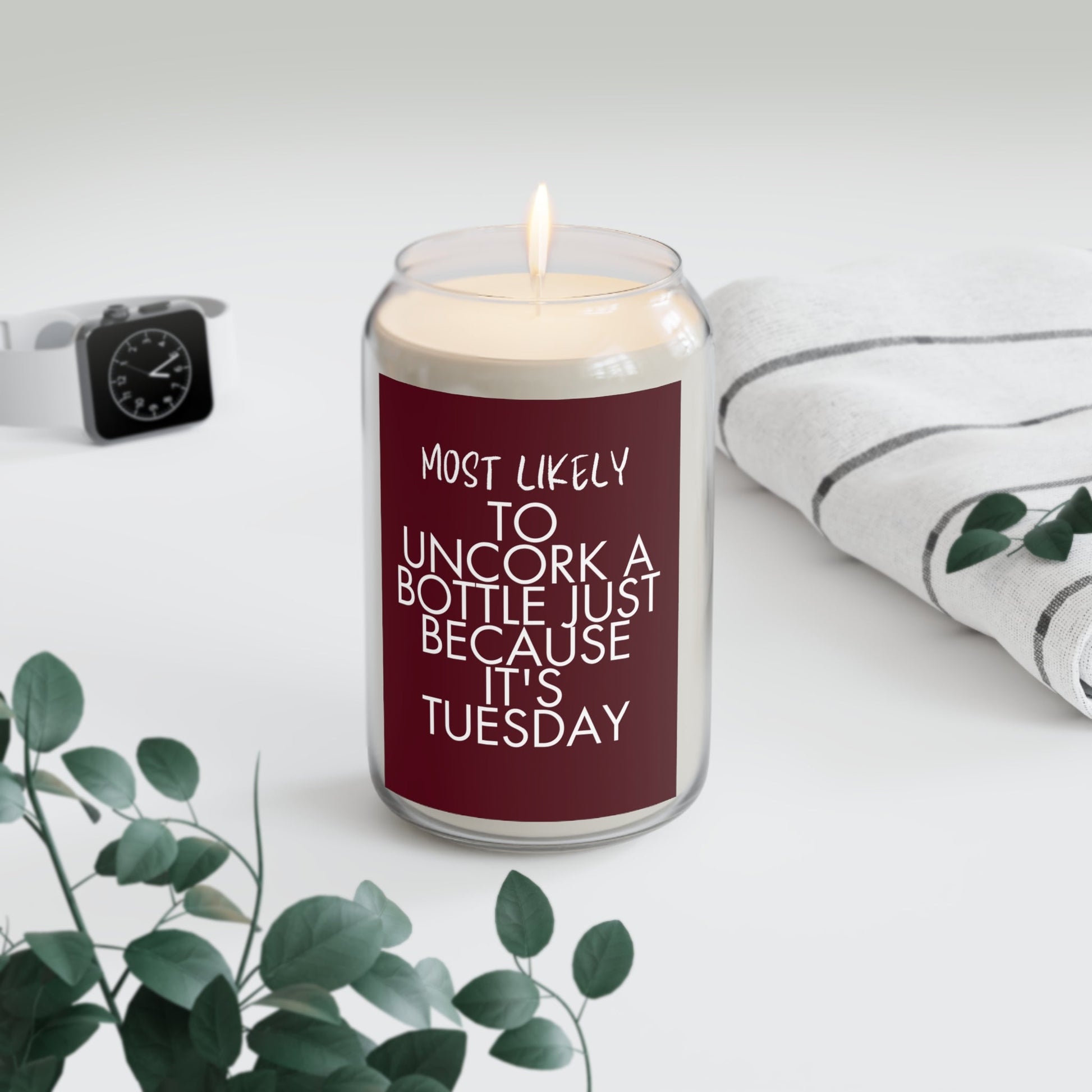 It's Tuesday Wine Candle - GetGifts
