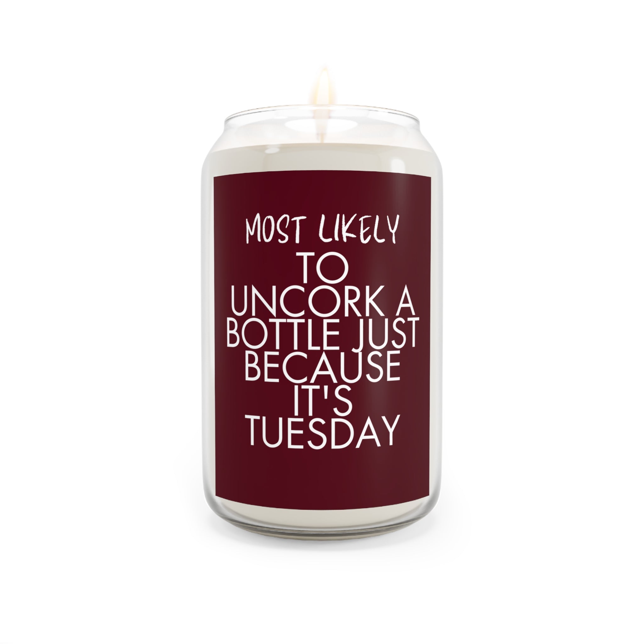 It's Tuesday Wine Candle - GetGifts