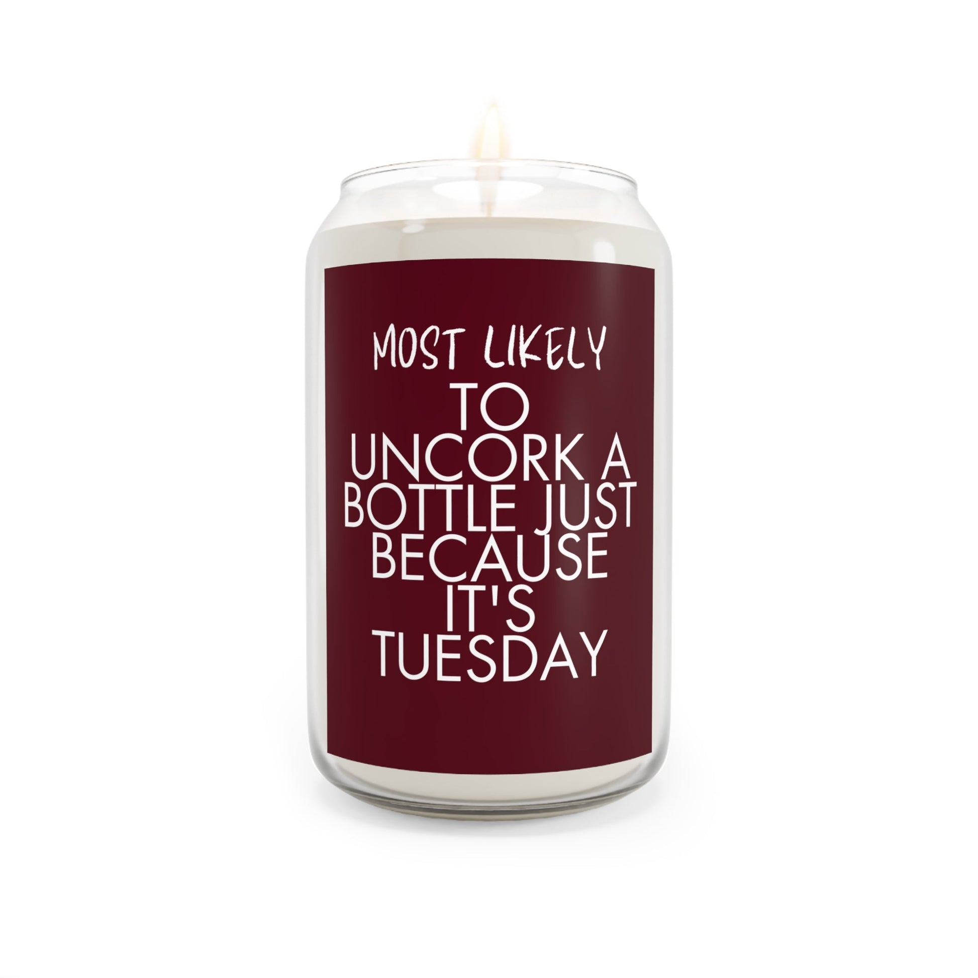 It's Tuesday Wine Candle - GetGifts