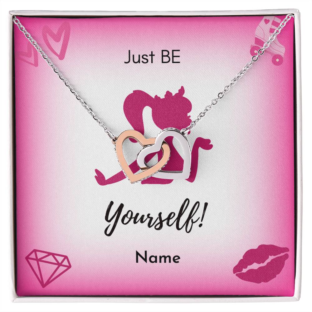 Just Be Yourself Sweetheart Necklace - Polished Stainless