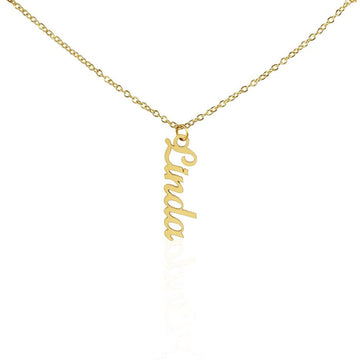 Let's Get Vertical Name Necklace