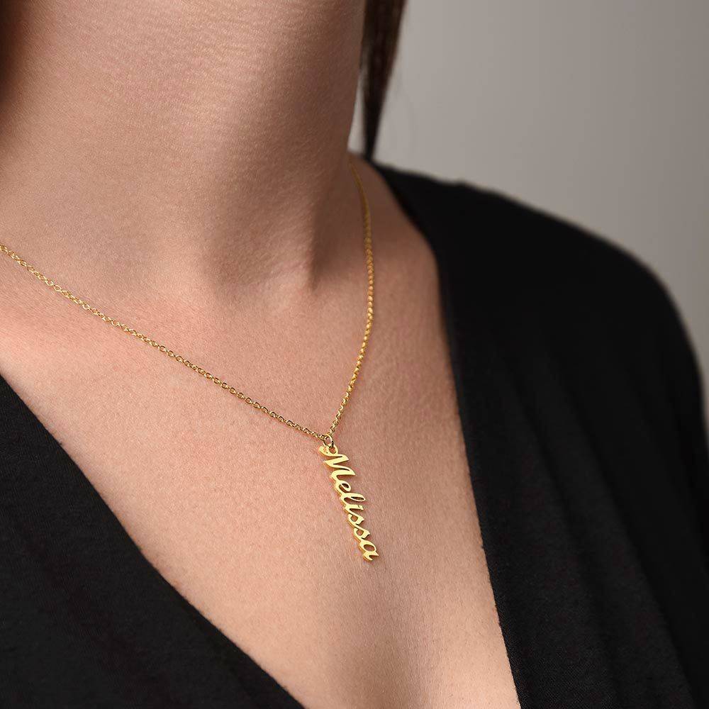Let’s Get Vertical Name Necklace - Jewelry