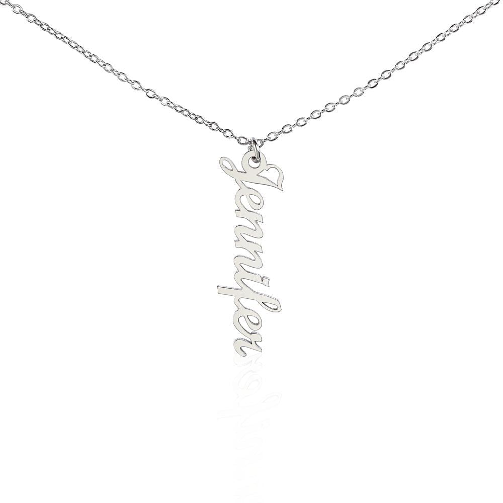 Let’s Get Vertical Name Necklace - Jewelry