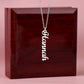 Let’s Get Vertical Name Necklace - Polished Stainless