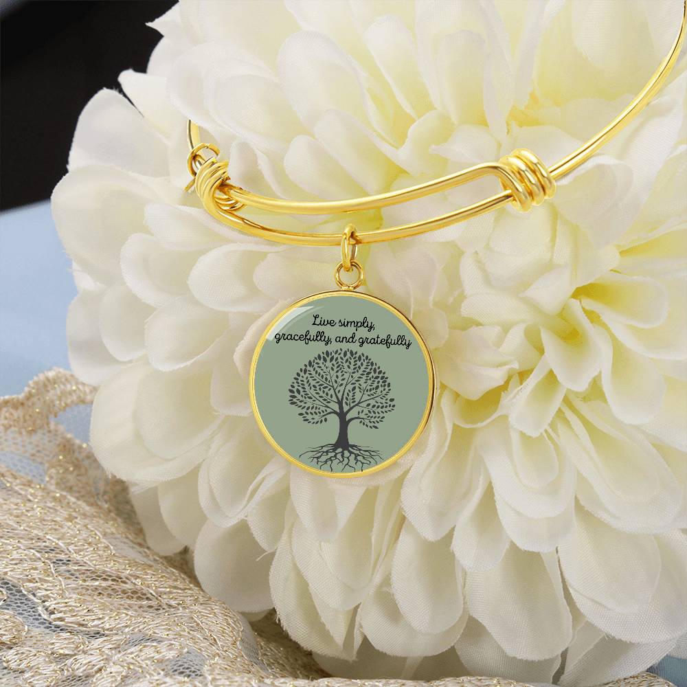 Live Simply Bangle - GetGifts