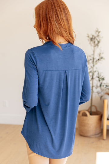 Lizzy Top in Royal Blue - Womens