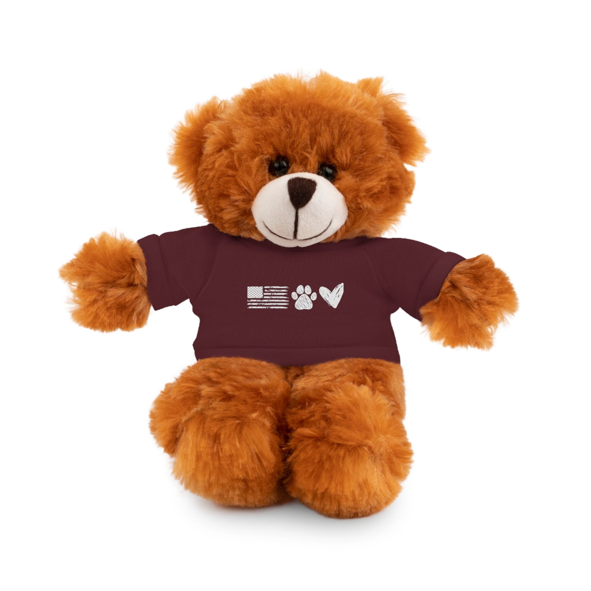 Love USA Stuffed Animals - Maroon / Bear 8’ Accessories