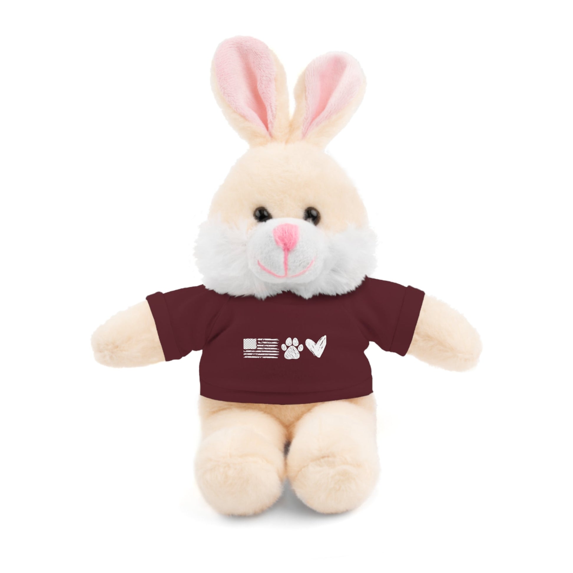 Love USA Stuffed Animals - Maroon / Bunny 8’ Accessories