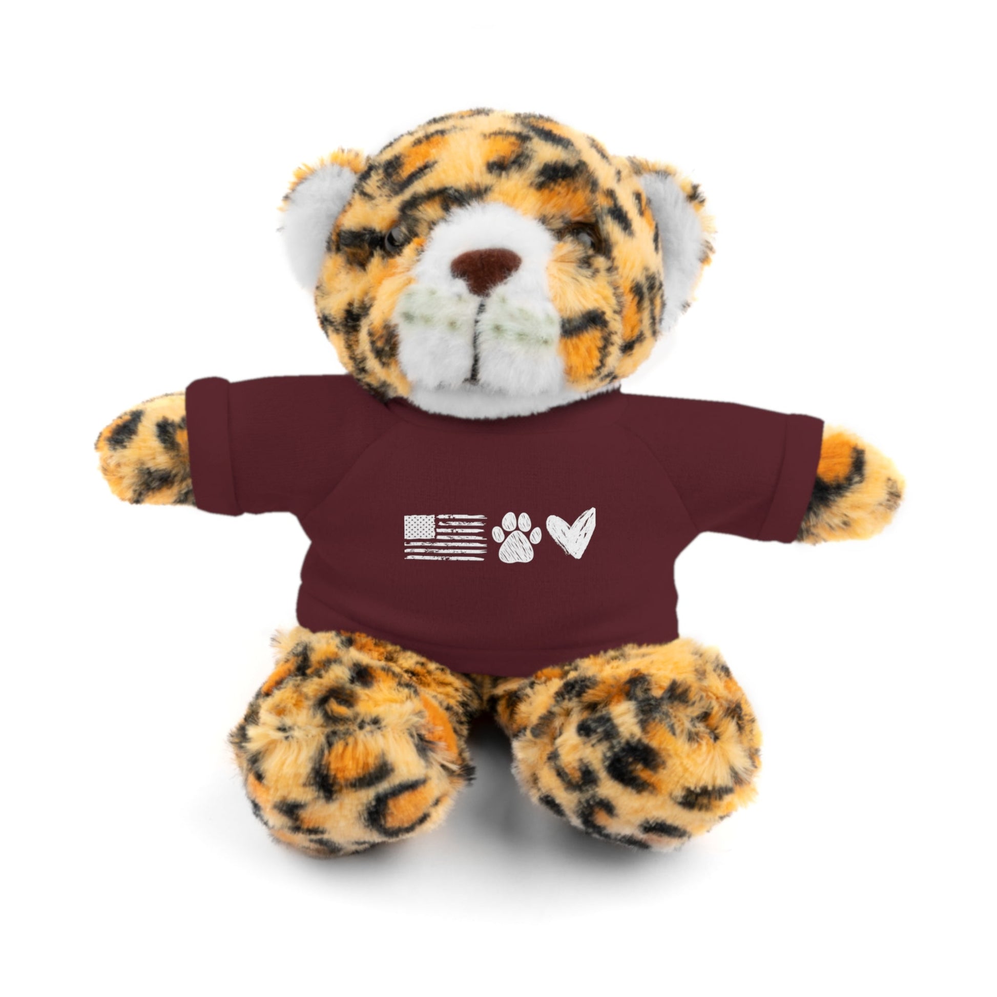 Love USA Stuffed Animals - Maroon / Jaguar 8’ Accessories