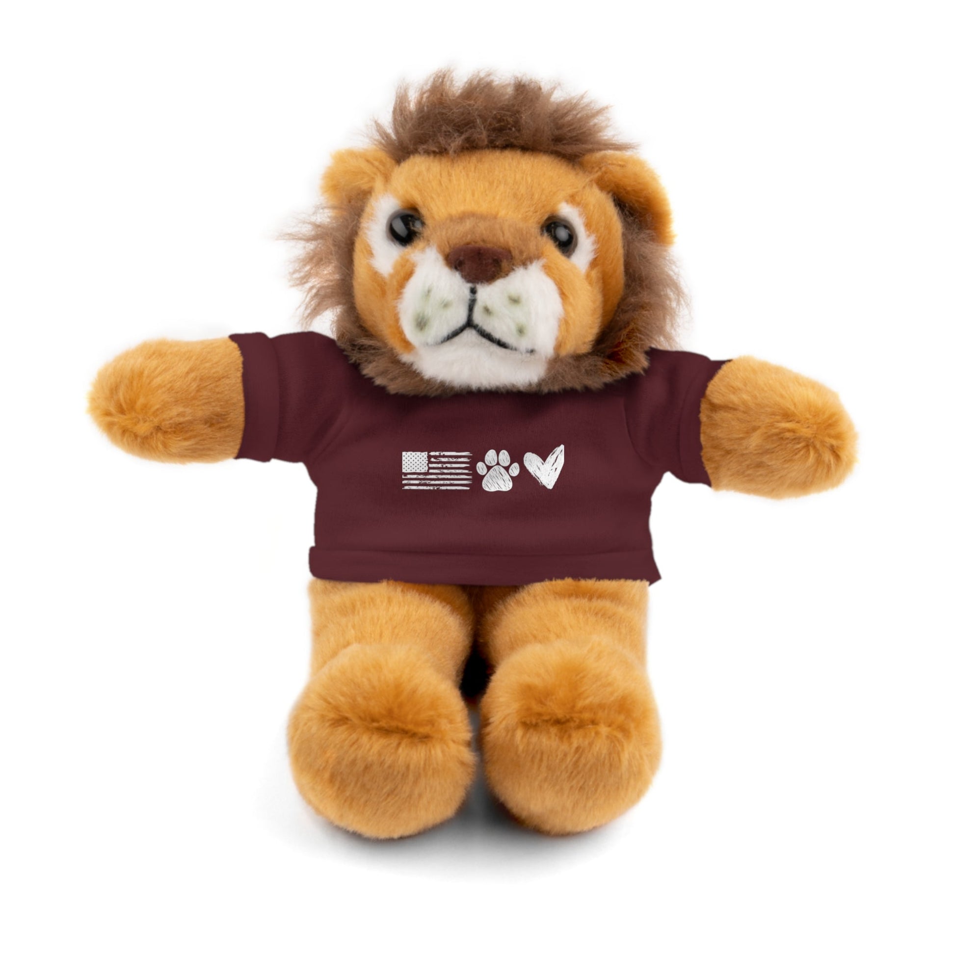 Love USA Stuffed Animals - Maroon / Lion 8’ Accessories