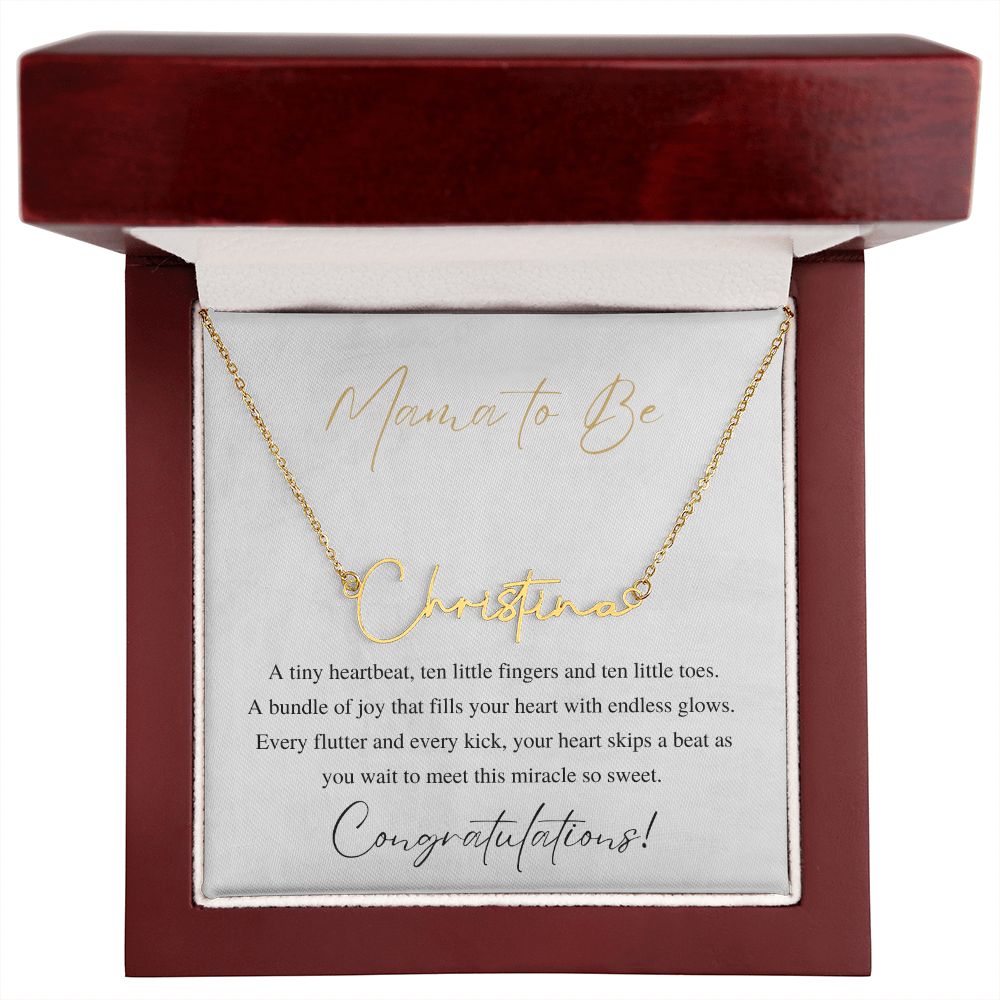 Mama To Be - Miracle So Sweet Gold Finish Over Stainless