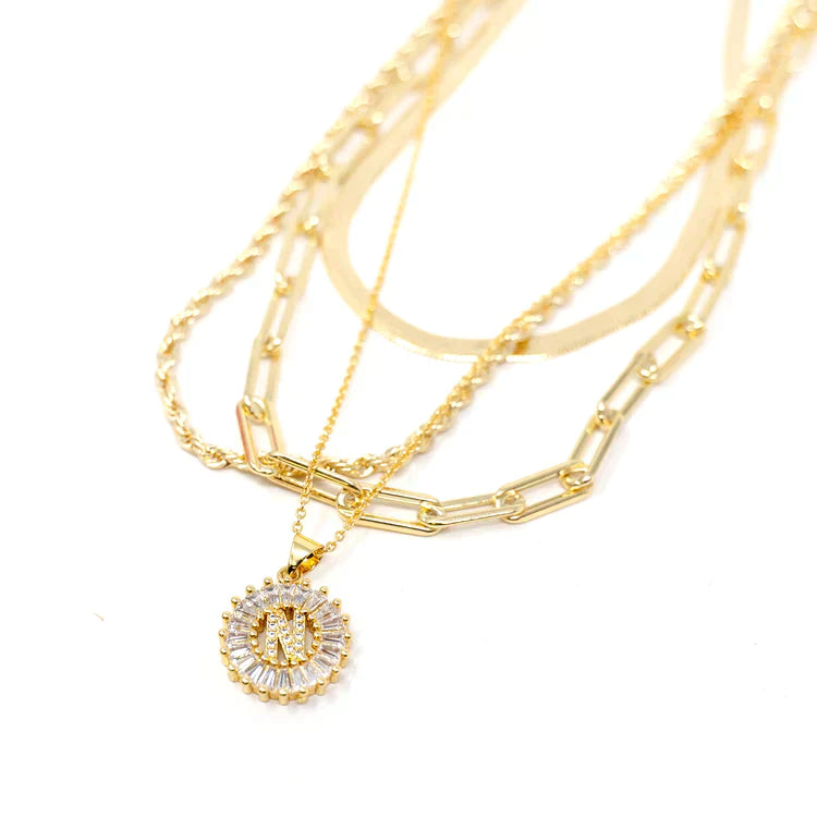 Mini Radiant Initial Necklace - Womens