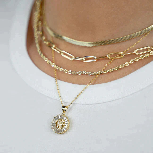 Mini Radiant Initial Necklace - Womens