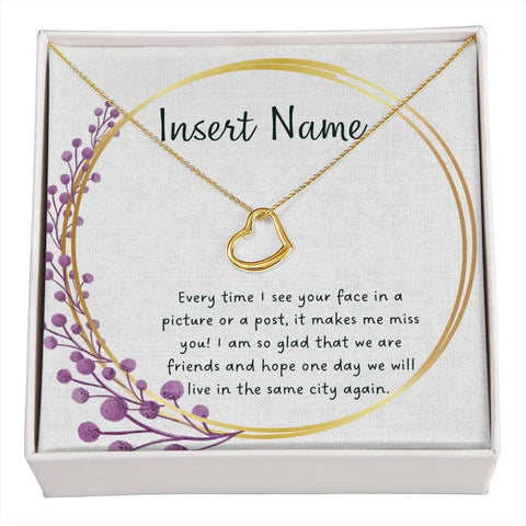 Friend Message Necklace