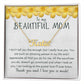 Mom - Appreciate Personalized Name Necklace 18k Yellow Gold