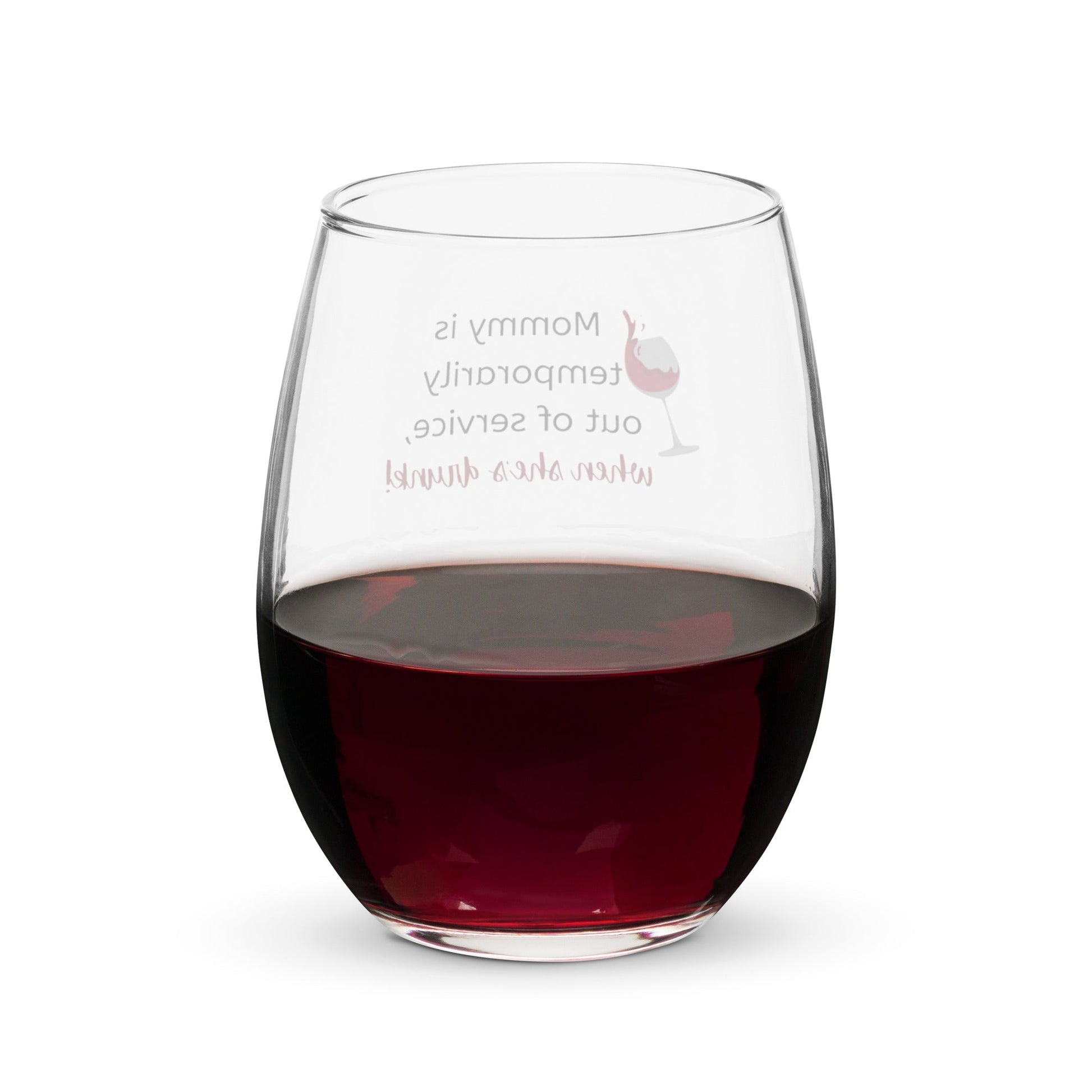 Mom's Out Wine Glass - GetGifts