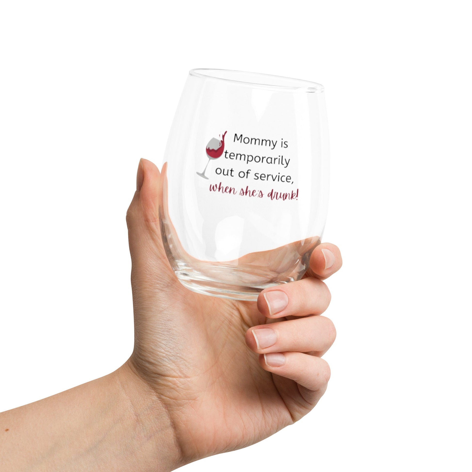 Mom's Out Wine Glass - GetGifts