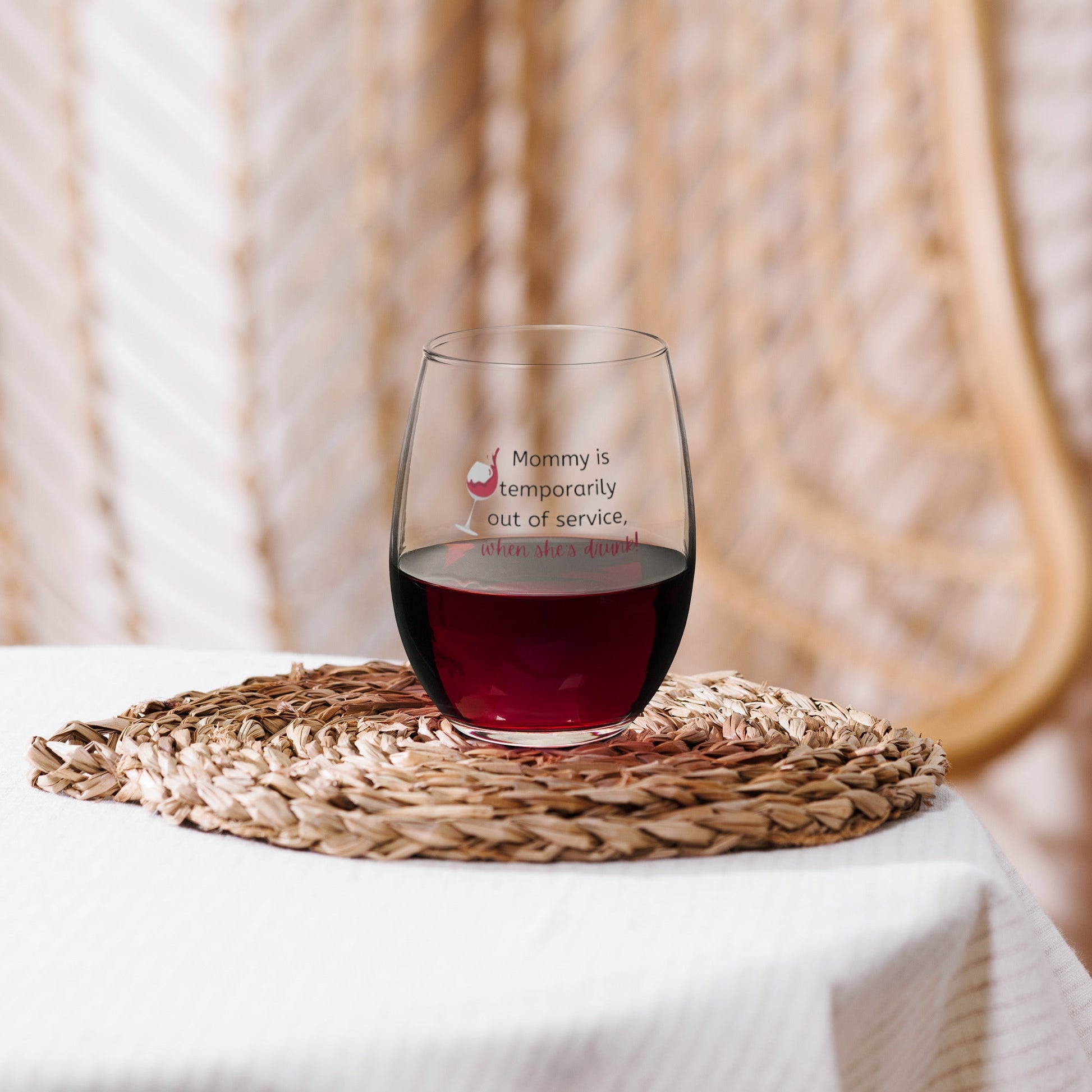 Mom's Out Wine Glass - GetGifts