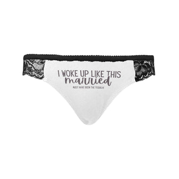Must Have Been Tequila Lace Undies - Black / XS