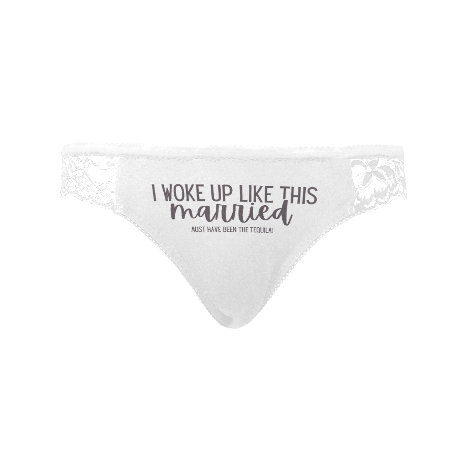 Must Have Been Tequila Lace Undies - White / XS