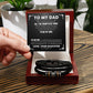 My Dad - God Chose You Forever Bracelet Luxury Box w/LED
