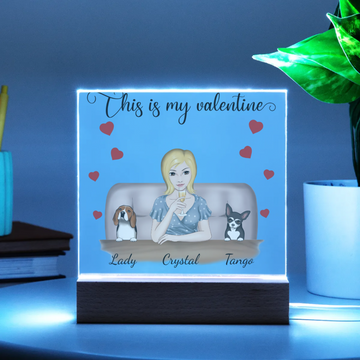 My Dog is My Valentine Plaque