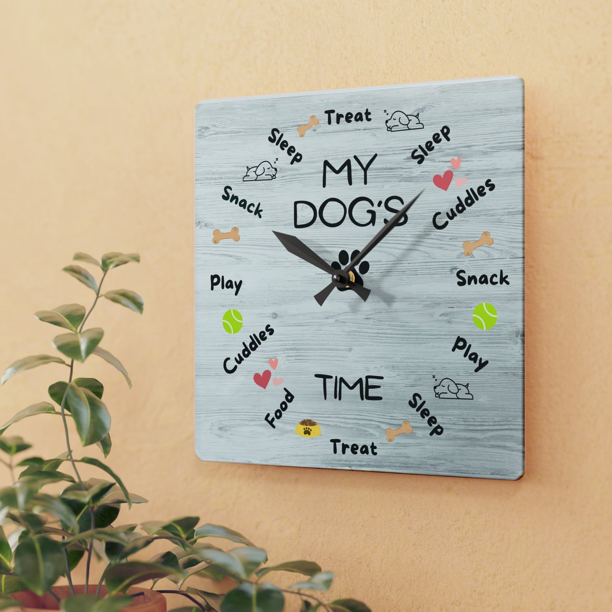 My Dog’s Time Wall Clock - Home Decor