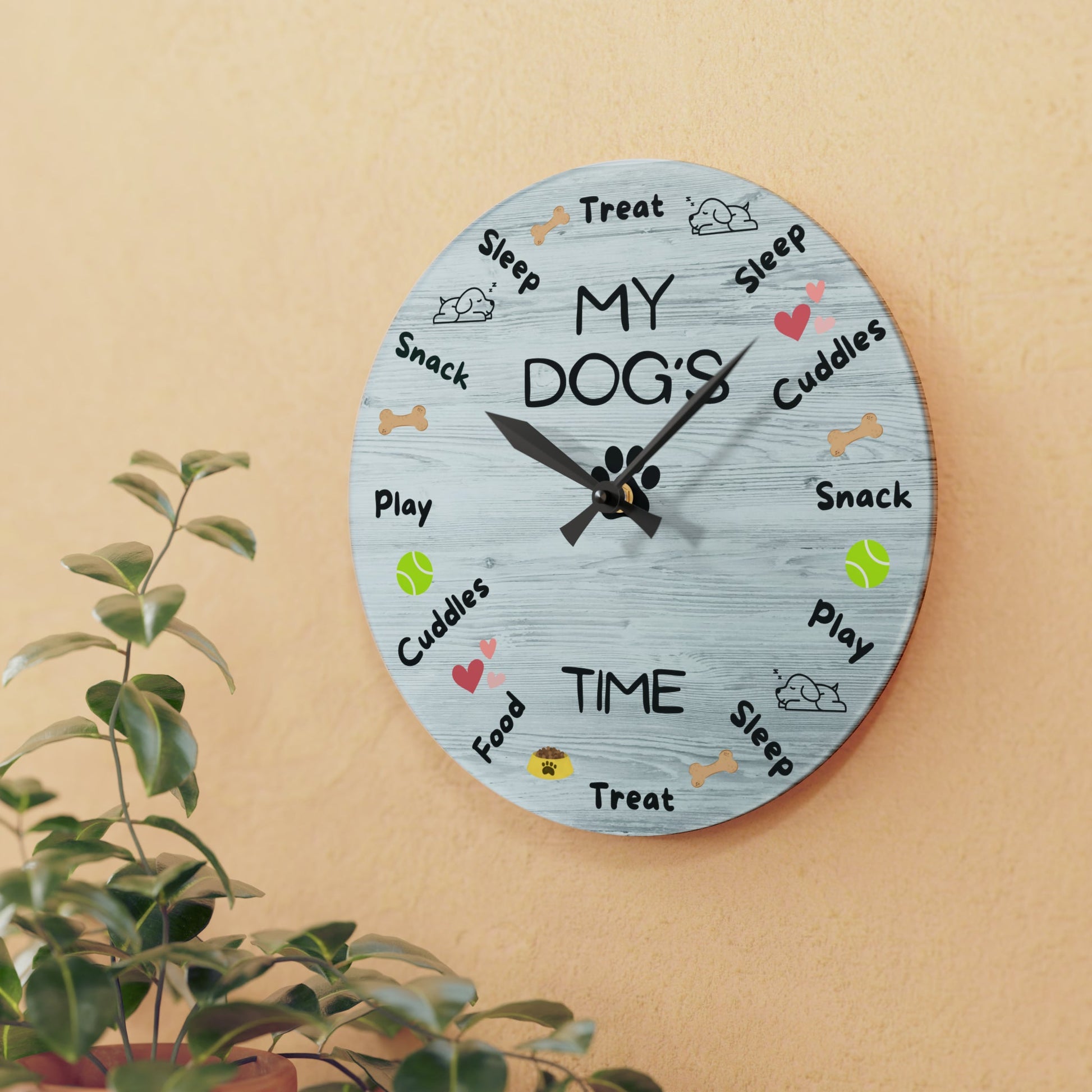 My Dog’s Time Wall Clock - Home Decor