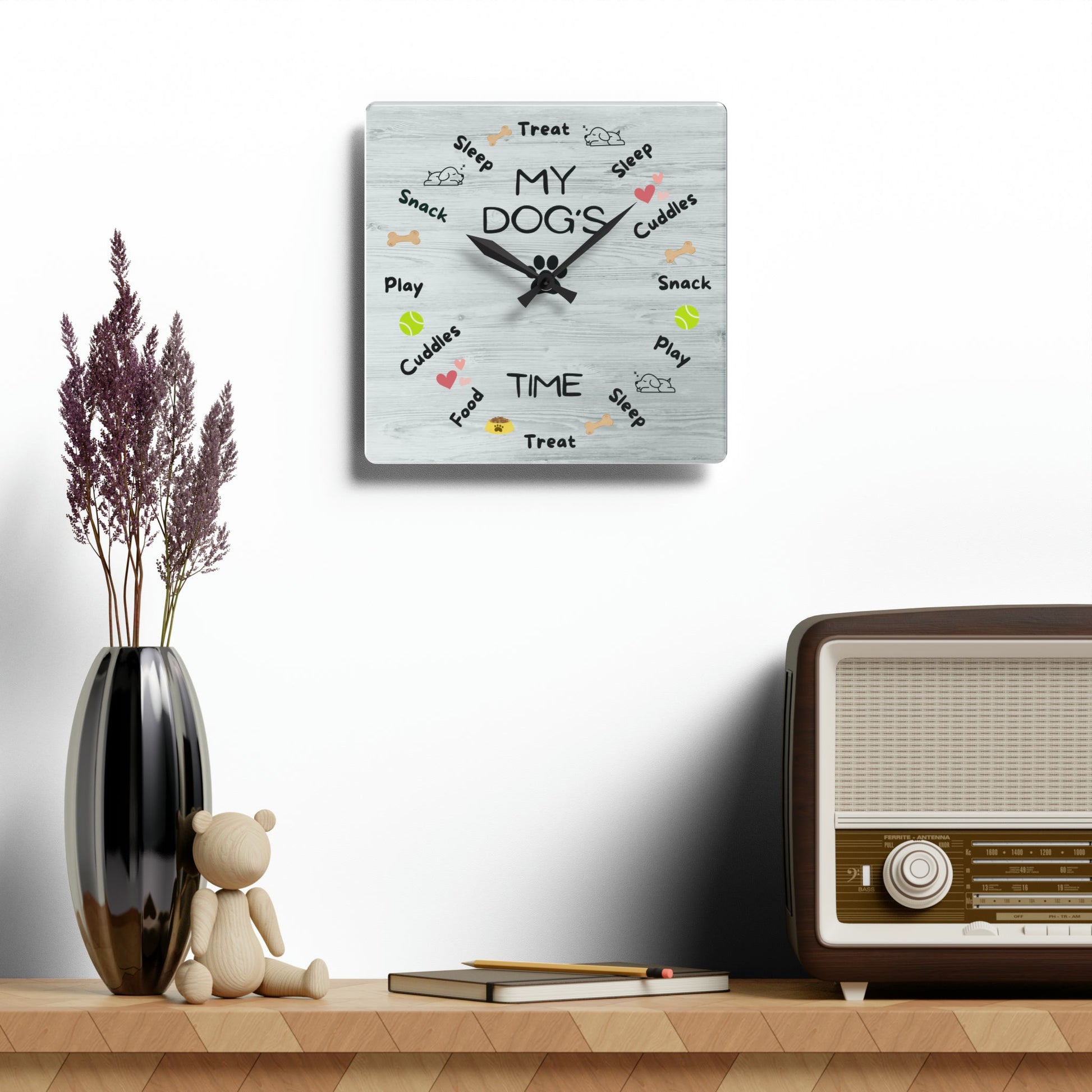 My Dog’s Time Wall Clock - Home Decor