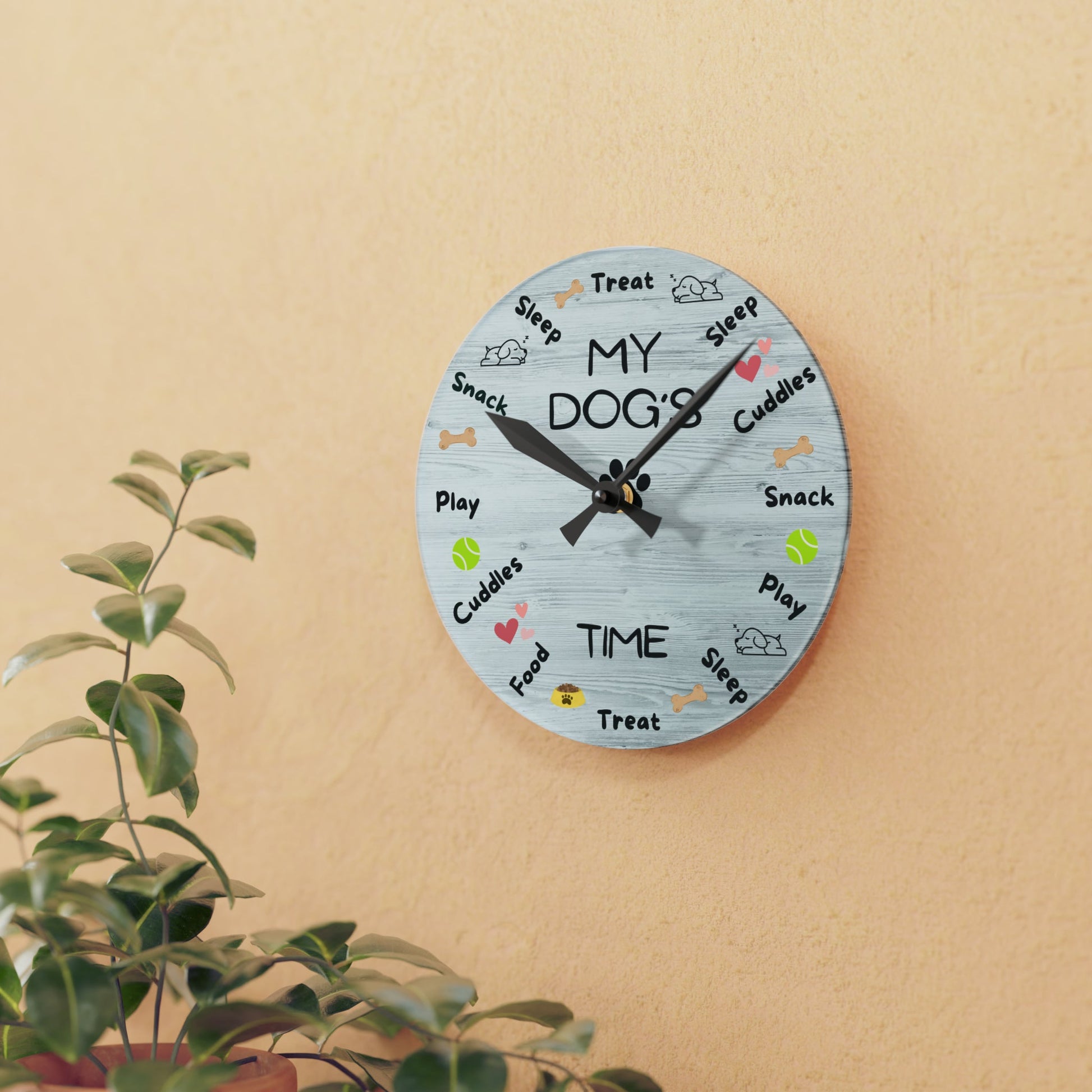 My Dog’s Time Wall Clock - Home Decor